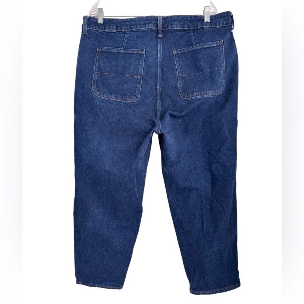 OLD NAVY Women's Blue Ankle Jeans Sz 20 Plus Sky Hi Straight Extra High Rise